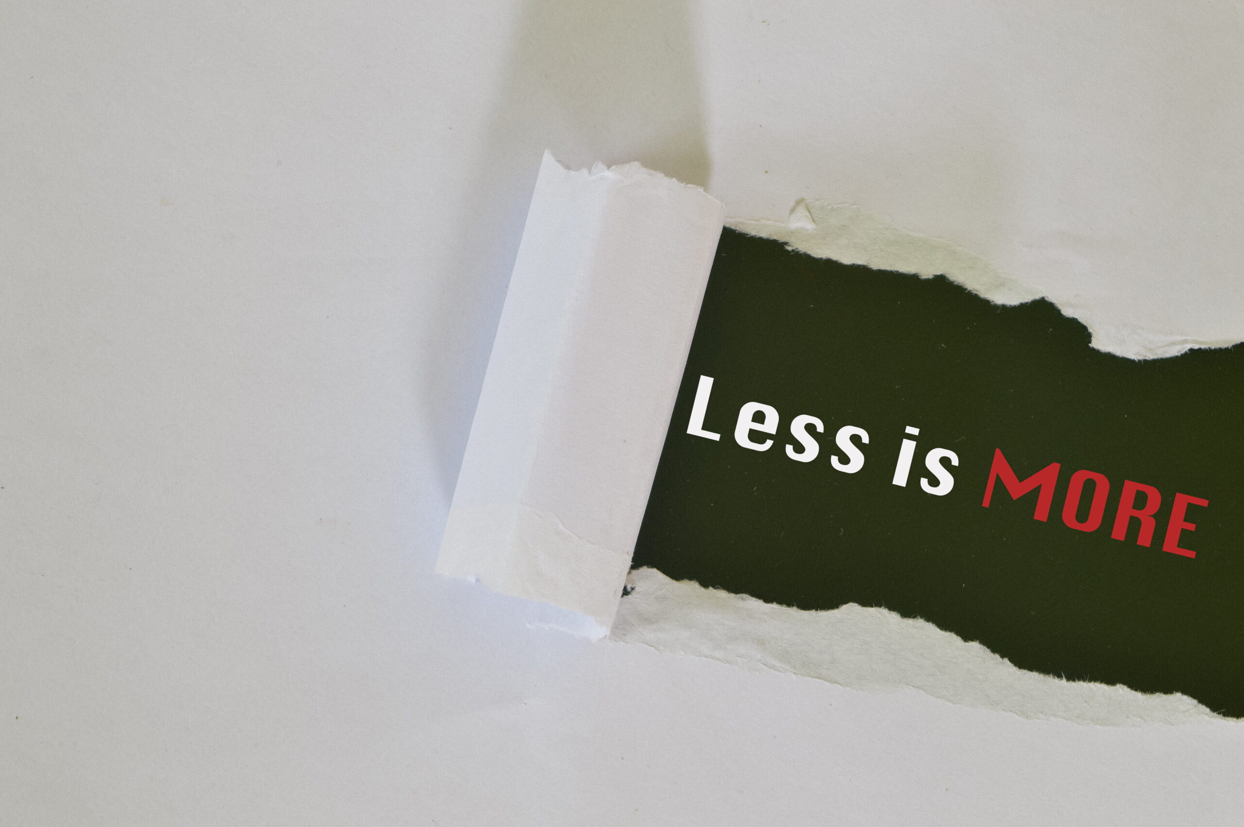 Thought Leadership  : Less is More !